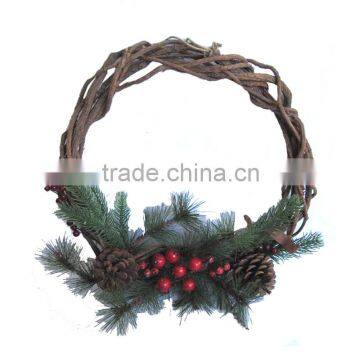 2016 new style CHRISTMAS NATURAL WREATH