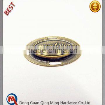 custom metal logo tag for bags