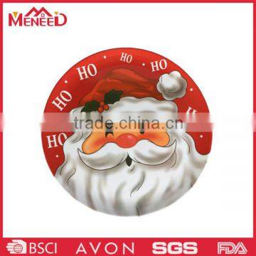 2016 hot sell big size melamine plate/christmas dinner plate