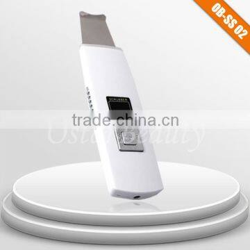 (OEM manufacturer) homeuse facial skin scrubber ultrasonic peeling device for sale OB-SS 02