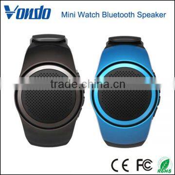 Vondo Bluetooth Movement Music Watch Portable Mini Watch Bluetooth Speaker TF Card FM Audio Radio Speakers