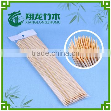 Single sharped or semi-pointed tip round bamboo stick/skewer for BBQ