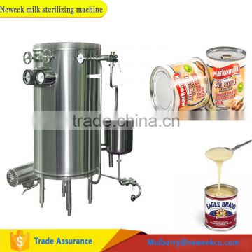 Neweek coiled tube UHT orange juice sterilization condensed milk sterilizing machine