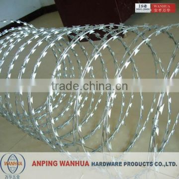 Best seller,concertina razor barbed wire ISO9001 factory