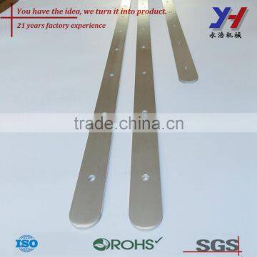 OEM ODM Custom Made Brushed Aluminum Metal Strips with Holes