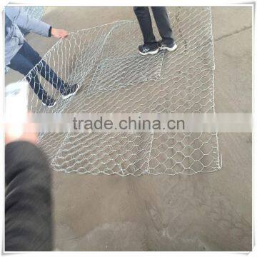 60*80 80*100mm PVC cpated gabion wire mesh / PVC coated gabion box