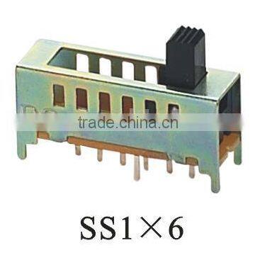 SS1x6 1P6T slide switch