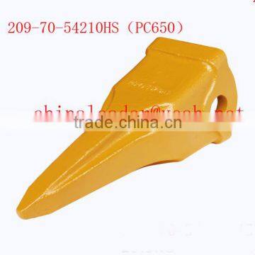 PC650 209-70-54210HS bucket teeth 209-70-54210HS bucket teeth PC650 bucket teeth