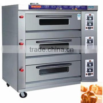 High quality uxury digital panel 3 deck 9 trays electric cake baking oven