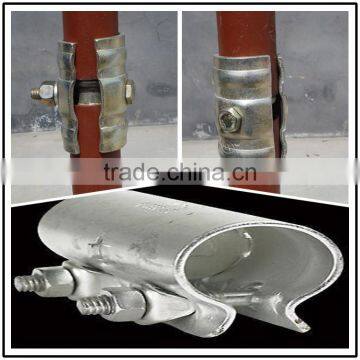 Galvanized pressed scaffolding sleeve couplers for construction