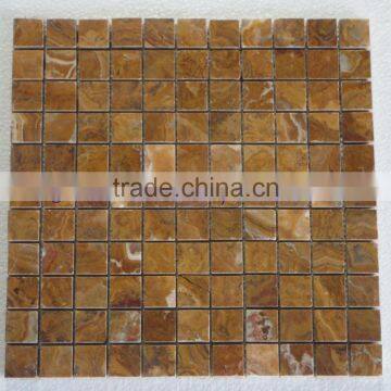 New Selling Attractive Style BROWN GOLDEN ONYX MOSAIC TILES COLLECTIONS photo-2