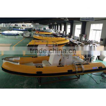 China Manufacturer New 17' RIB Rigid Hypalon Inflatable Sport Fishing Boats for Sale photo-2