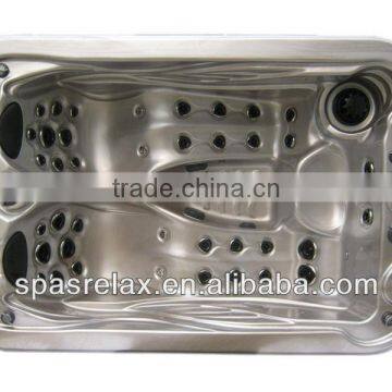 Factory Small Hot Bathtubs&whirlpool for 3 Person With 2 Lounge Seats Indoor Spa Bathtub for Family photo-5
