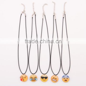 2016 Fashion Jewelry Pendant Acrylic Emoji Necklace For Wholesale China