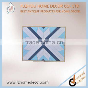 Solid Wood Sign With Geometric Pattern Splicing Board for Home Decoration or Gift photo-5