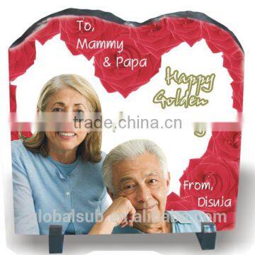 Custom Sublimation Photo Slate Native Rock Material Frames Pictures
