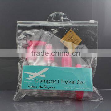 Pvc Bag Package Transparent Spray Bottle Pump Bottle Plastic Bottle Set for Cleaning Products