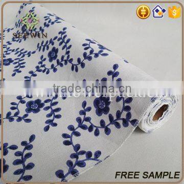 Awards Banquet Birthday Party Table Cover Printed Polyester Ramie Fabric photo-3