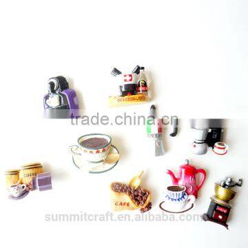 Creative Coffee Machine Custom Resin 3d Fridge Magnet Refrigerator photo-3