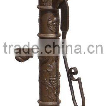 classical style casted grey iron garden decoration Older hand pump