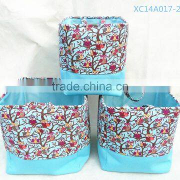 Set of 3 Beautiful Cloth Storage Basket and Laundry photo-2