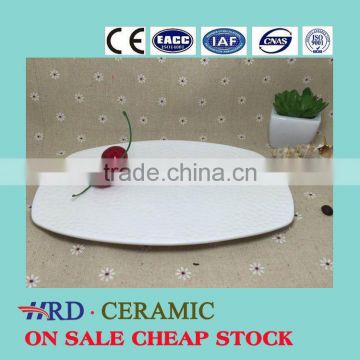 Wholesale Chinese Bulk stocked ceramic Dinner Plate