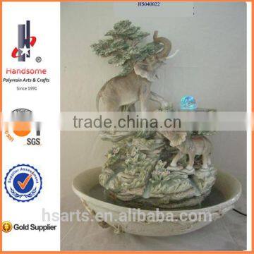 Hot sale elephant animal home decor garden water fountain