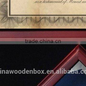Customize High-grade Triangle Wooden Flag Box photo-6