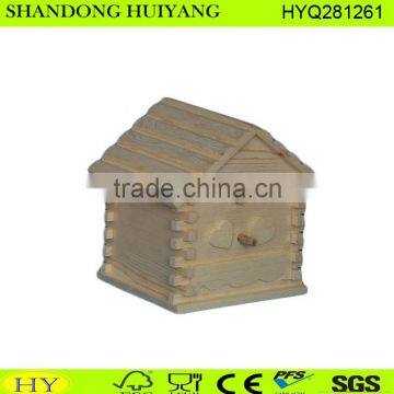 Cheap Natural Unfinished Engrave Decorative Wood Bird Feeder