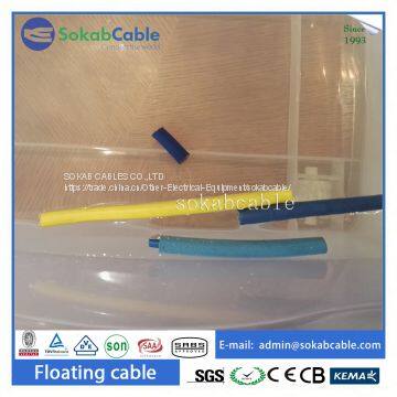 Foam PVC sheathed swimming pool floating cable