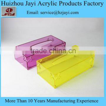 Hot sale china supplier wholesale acrylic car tissue box holder /tissue box for hotel