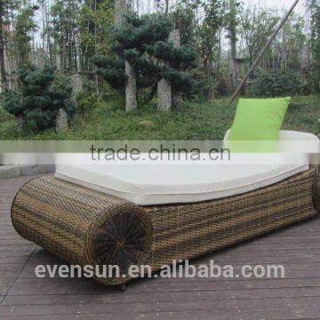 Rattan Lounger Patio Sun Bed photo-3