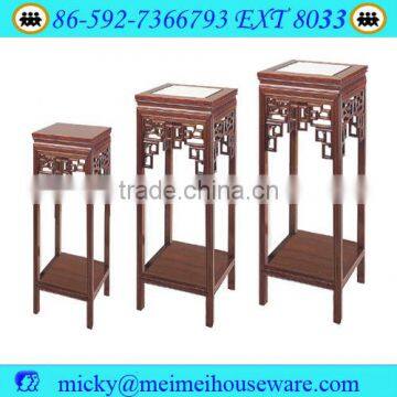 Tall Antique Display Wood Flower Stand