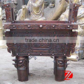 Mascot Chinese Style Cast Brass Ding Statue photo-3