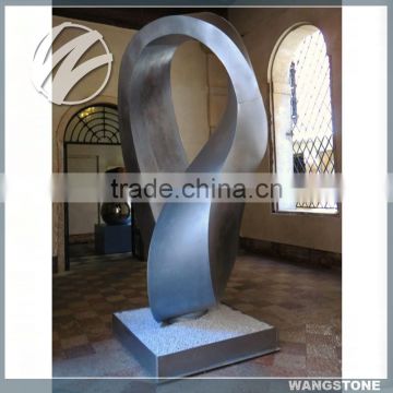 Contemporary stainless steel large indoor sculptures