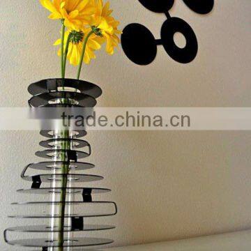 Modern Stainless Steel Large Decorative Vases for Floor photo-5