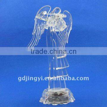 Hot Selling Acrylic Christmas Angels Figurines With LED Lighted photo-3
