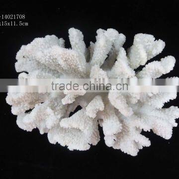 Resin artificial white coral for aquarium