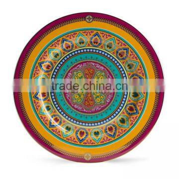 New Product Luxury 12" Gold Rim Bone China Charger Plates photo-4
