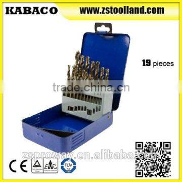 19PC COBALT DRILL BIT SET, 1MM - 10MM HSS DRILL BITS FOR METAL DRILLING