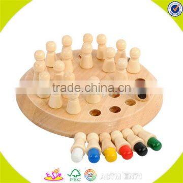 wholesale baby hot sale wooden chess toy top quality wooden chess toy game funny children desktop game W11A017