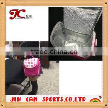 2015 New Style Recyclable Logo Printing Lunch Cooler Bag With Durable Hard Liner photo-4
