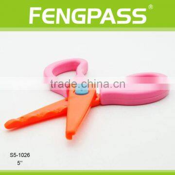 S5-1026 5 Inch Plastic Blades Baby Cutting Scissors photo-4