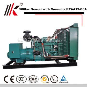 500KW GENERATOR SET WITH CUMMINS KTAA19-G6A DIESEL ENGINE 625KVA GENSET