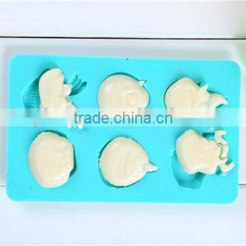 Funny kitchen cute cake mold silicone animals,silicone animal soap molds