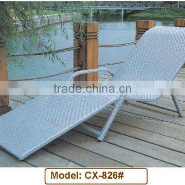 white wicker chaise lounge