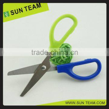 SC032 4-1/4" Professional Stainless Steel Two Color PP Handle Office Scissor photo-1