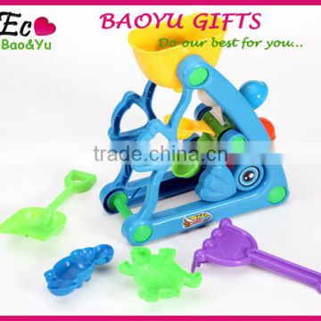 Summer Plastic Windmill And Molds Beach Toy Set