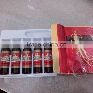 Ginseng royal jelly oral liquid 1.3USD/box with private label and package