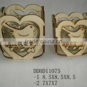 HOT Selling Wood Candle Holder of bird design